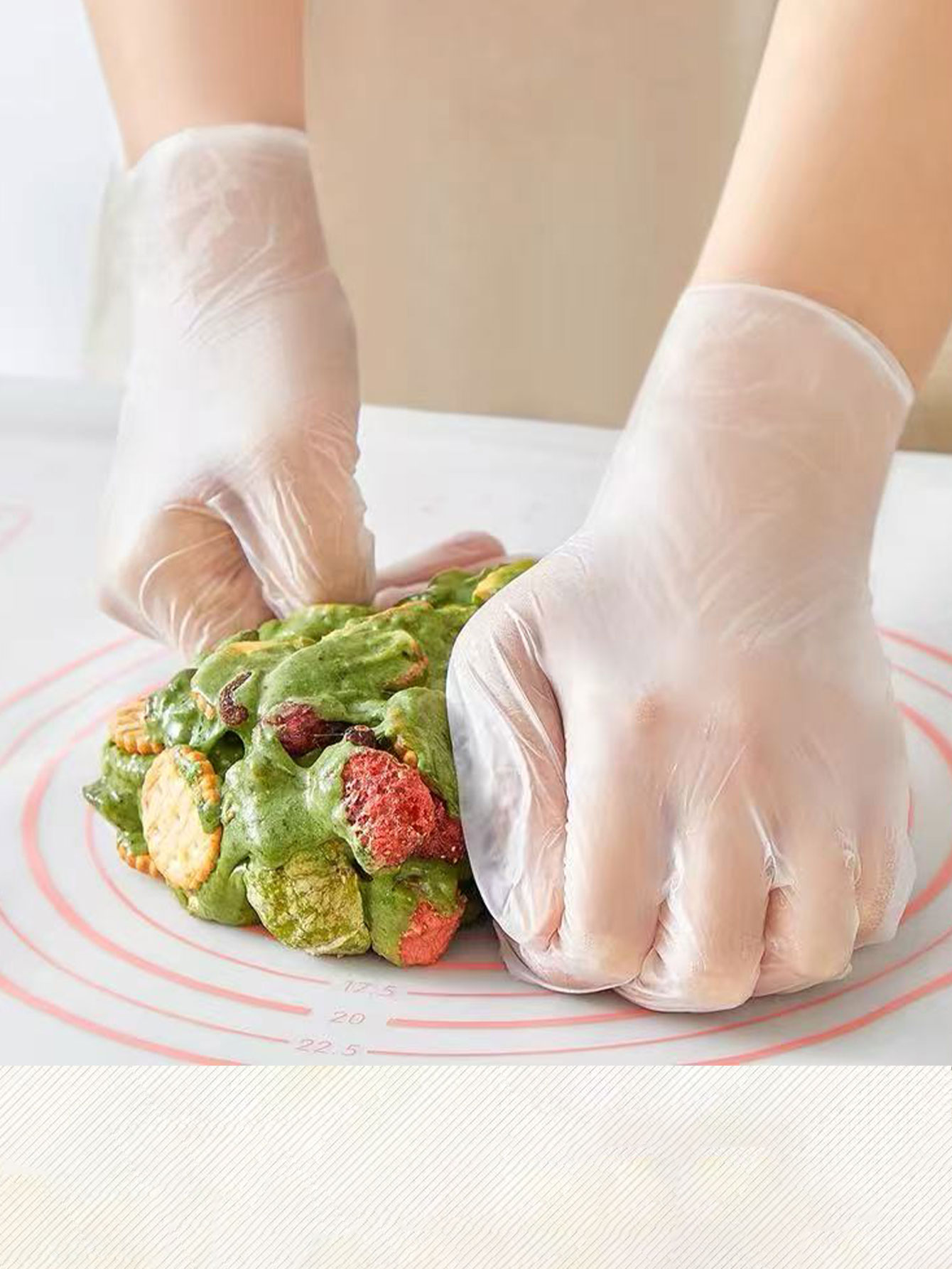 Kitchen Baking Gloves - 일회용 장갑, 식품 등급, 반죽 반죽,