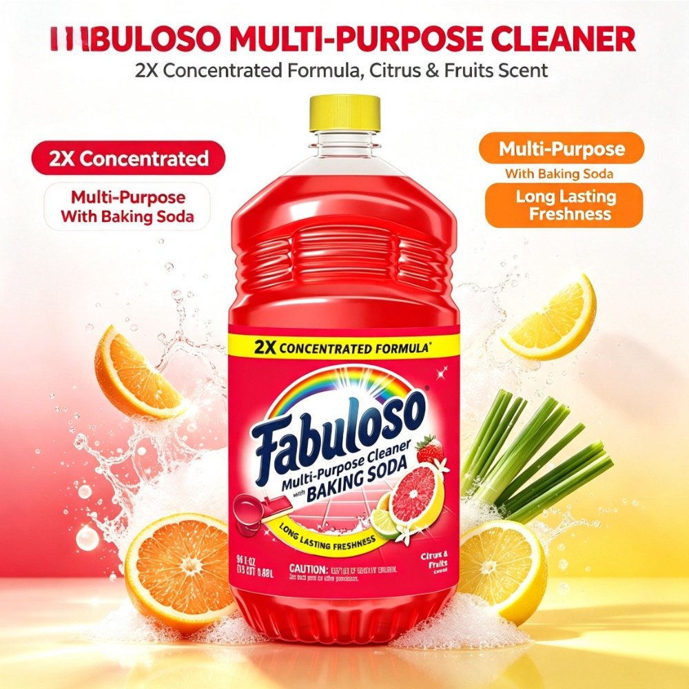 Kitchen Cleaner With Baking Soda - 2배 농축된 다목적 세척제, 베이킹 소다