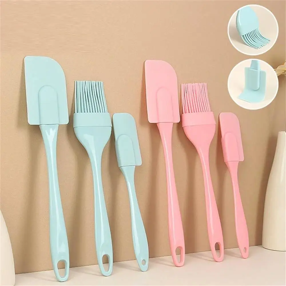 Kitchen Baking Brush - 3개입 논스틱 실리콘 크림 스크레이퍼 빵
