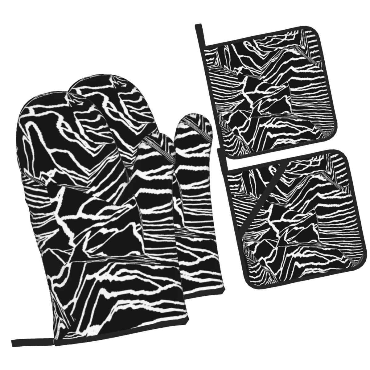Kitchen Baking Gloves - Joy Division Unknown Pleasures 오븐 장갑
