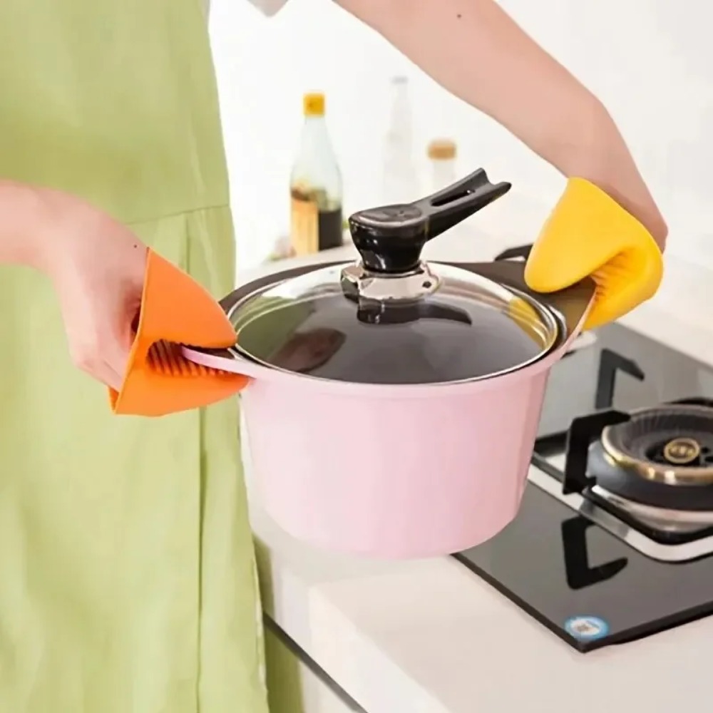 Kitchen Baking Gloves - 4/2개입 특대형 실리콘 오븐 장갑, 내열성,