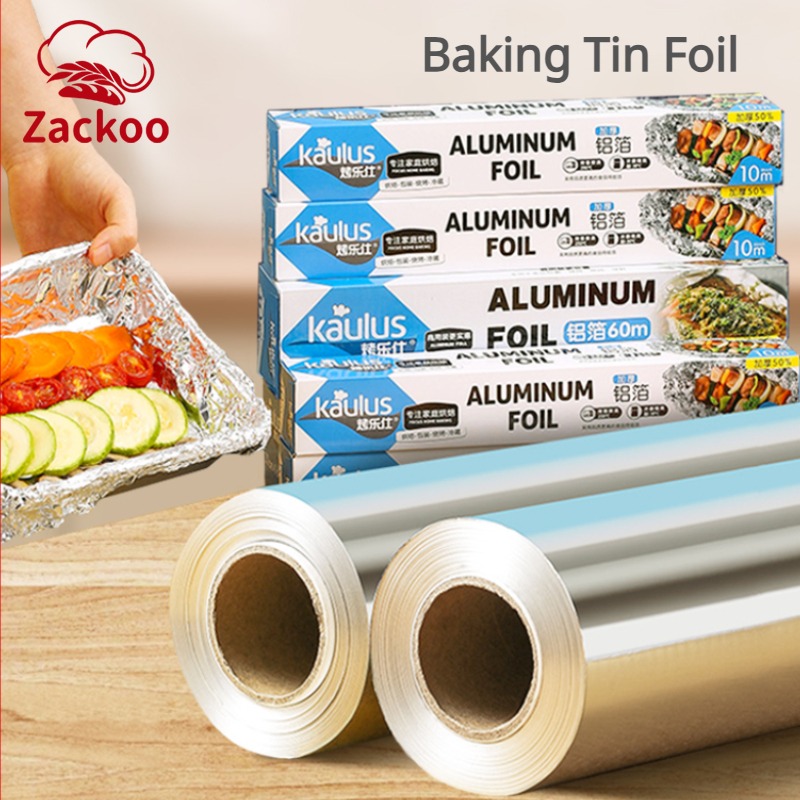 Kitchen Baking Paper - Zackoo 10/20/40M 베이킹 랩용 알루미늄 호일
