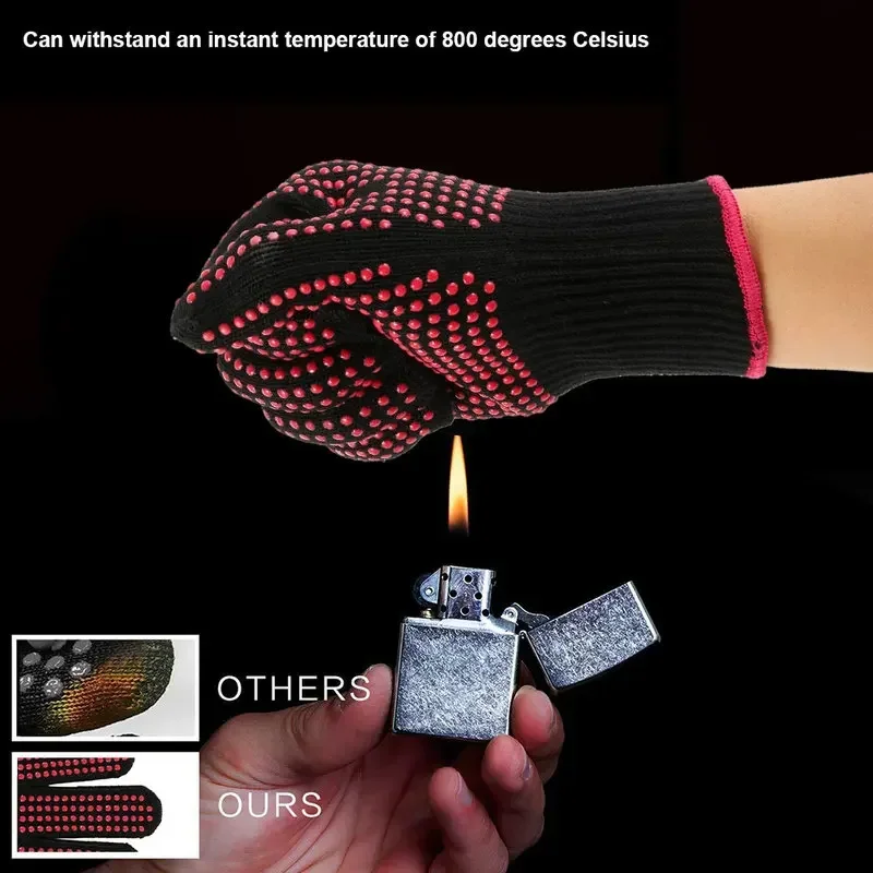 Kitchen Baking Gloves - 논슬립 실리콘 BBQ 장갑 1쌍, 주방