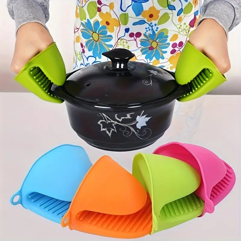 Kitchen Baking Gloves - 2Pcs 실리콘 냄비 홀더 장갑 미끄럼