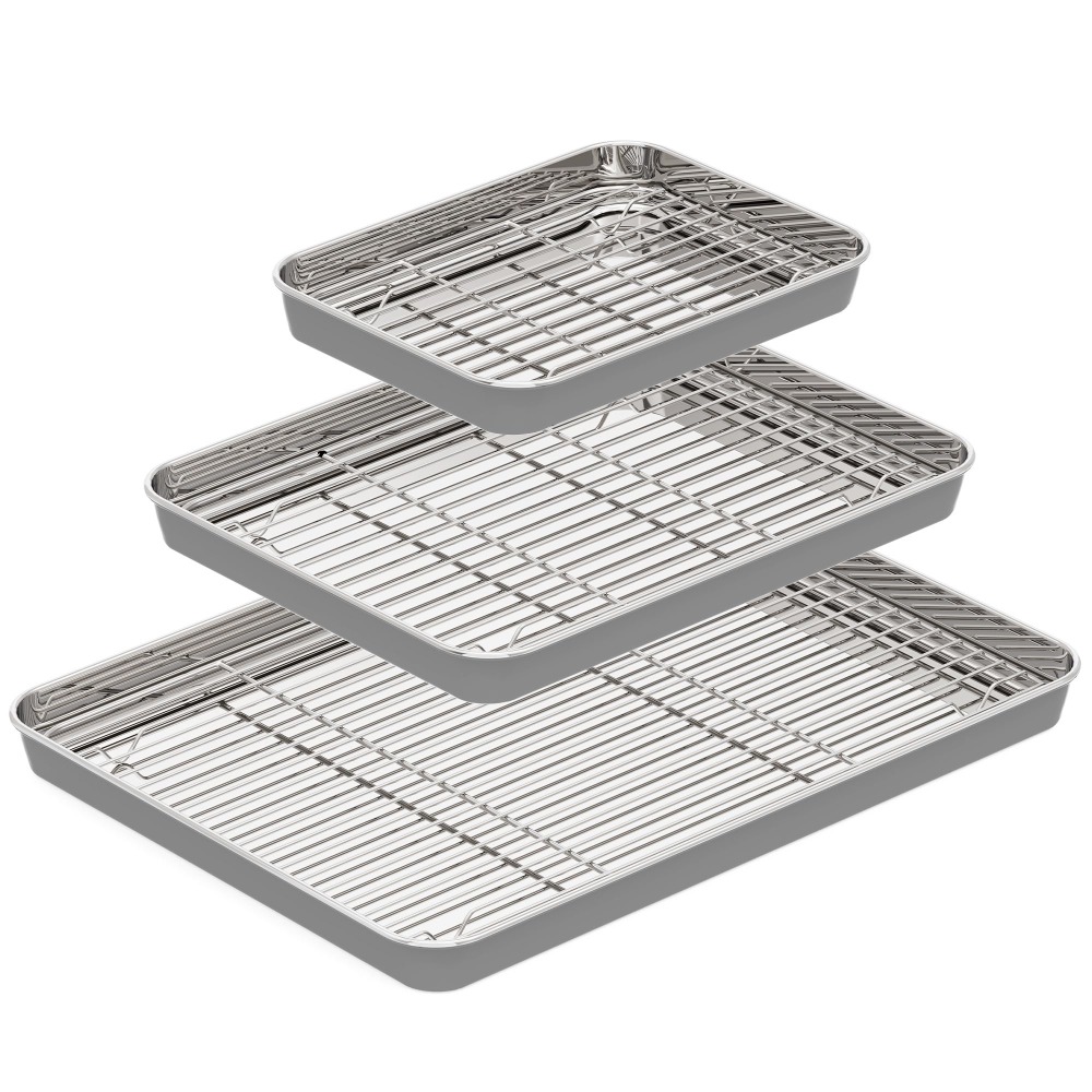 Cooling Rack Wire - 스테인리스 스틸 베이킹 시트와 와이어 랙,