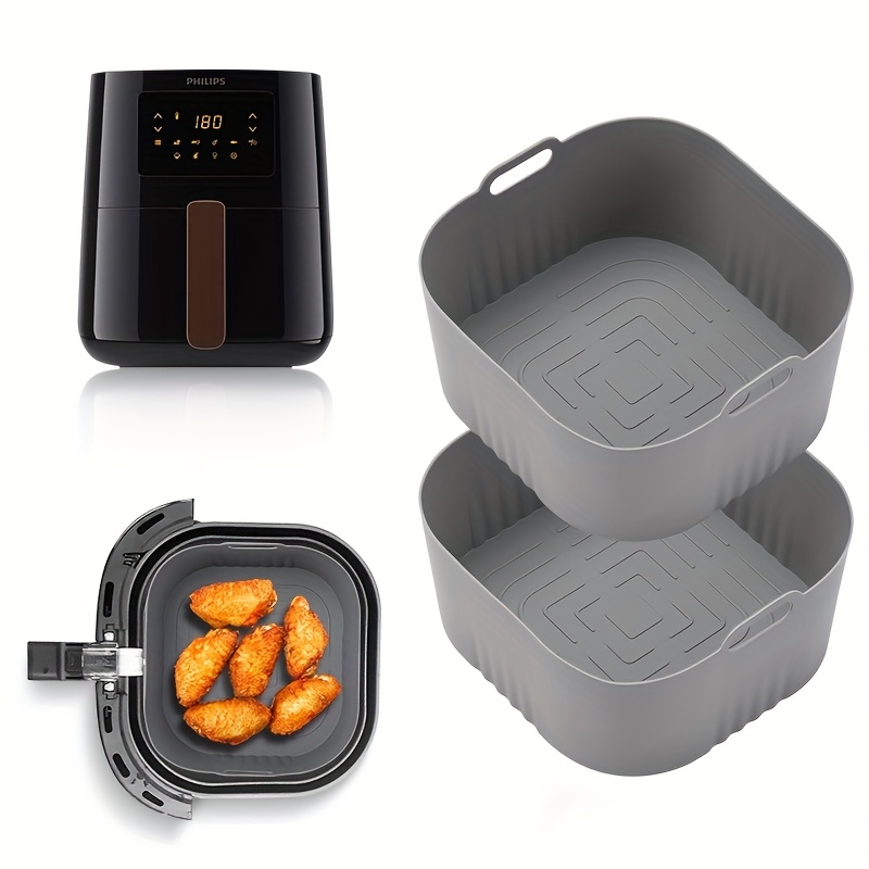 Philips Air Fryer Hd9252 - 2Pcs 사각형 에어 프라이어 실리콘 베이킹