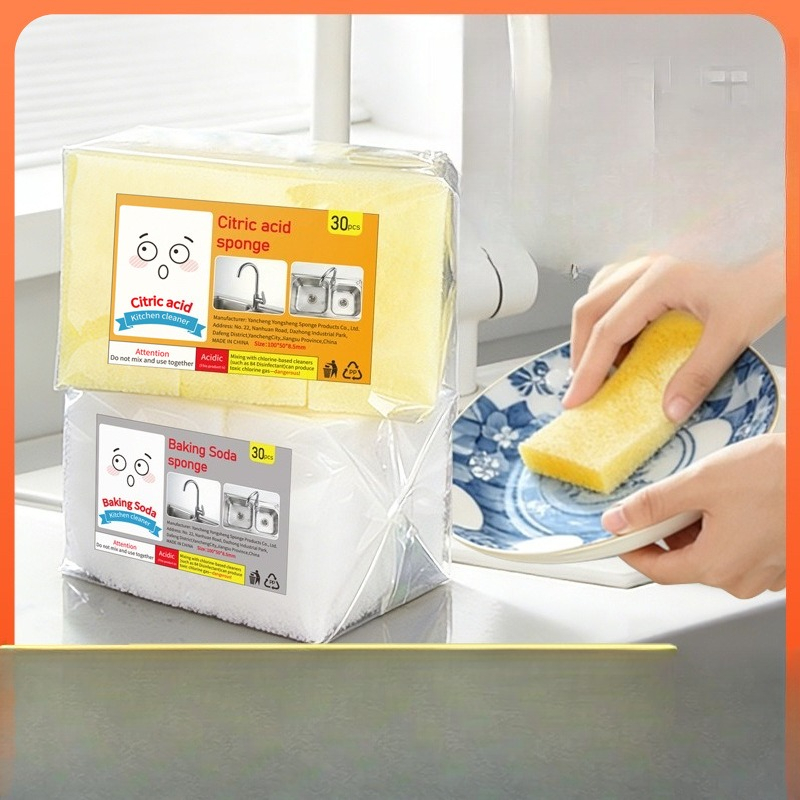 Kitchen Cleaner With Baking Soda - 식기 세척 스펀지, 다용도 세척제, 구연산으로