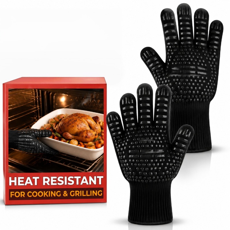 Kitchen Baking Gloves - 1pc/1쌍의 바베큐 장갑 고온 오븐 장갑