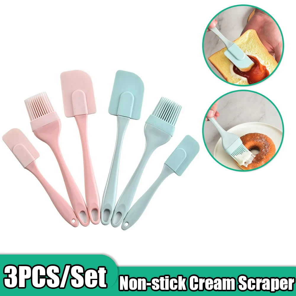 3개입 논스틱 실리콘 크림 스크레이퍼 빵 케이크 버터  - Kitchen Baking Brush 리뷰 및 가격