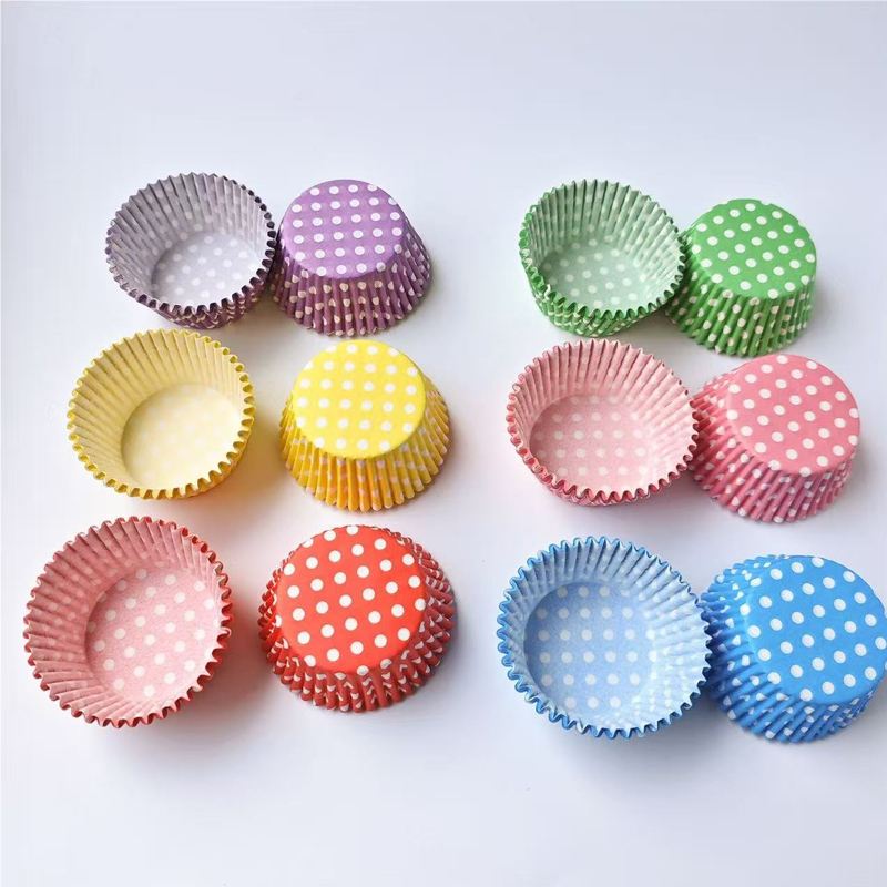 100개입 물방울 무늬 케이크 종이 라이너, 기름 방지 - Kitchen Baking Paper 리뷰 및 가격