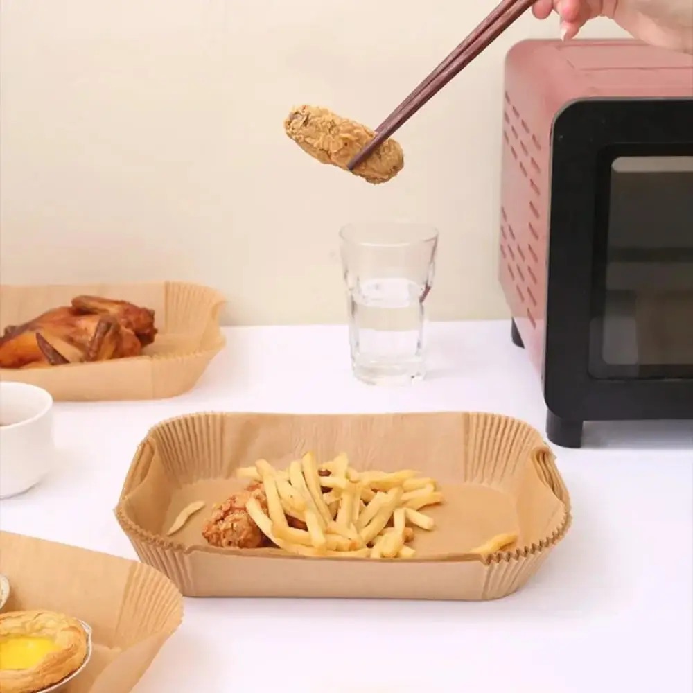 50/100pcs 일회용 에어 프라이어 종이 직사각형  - Kitchen Baking Paper 리뷰 및 가격