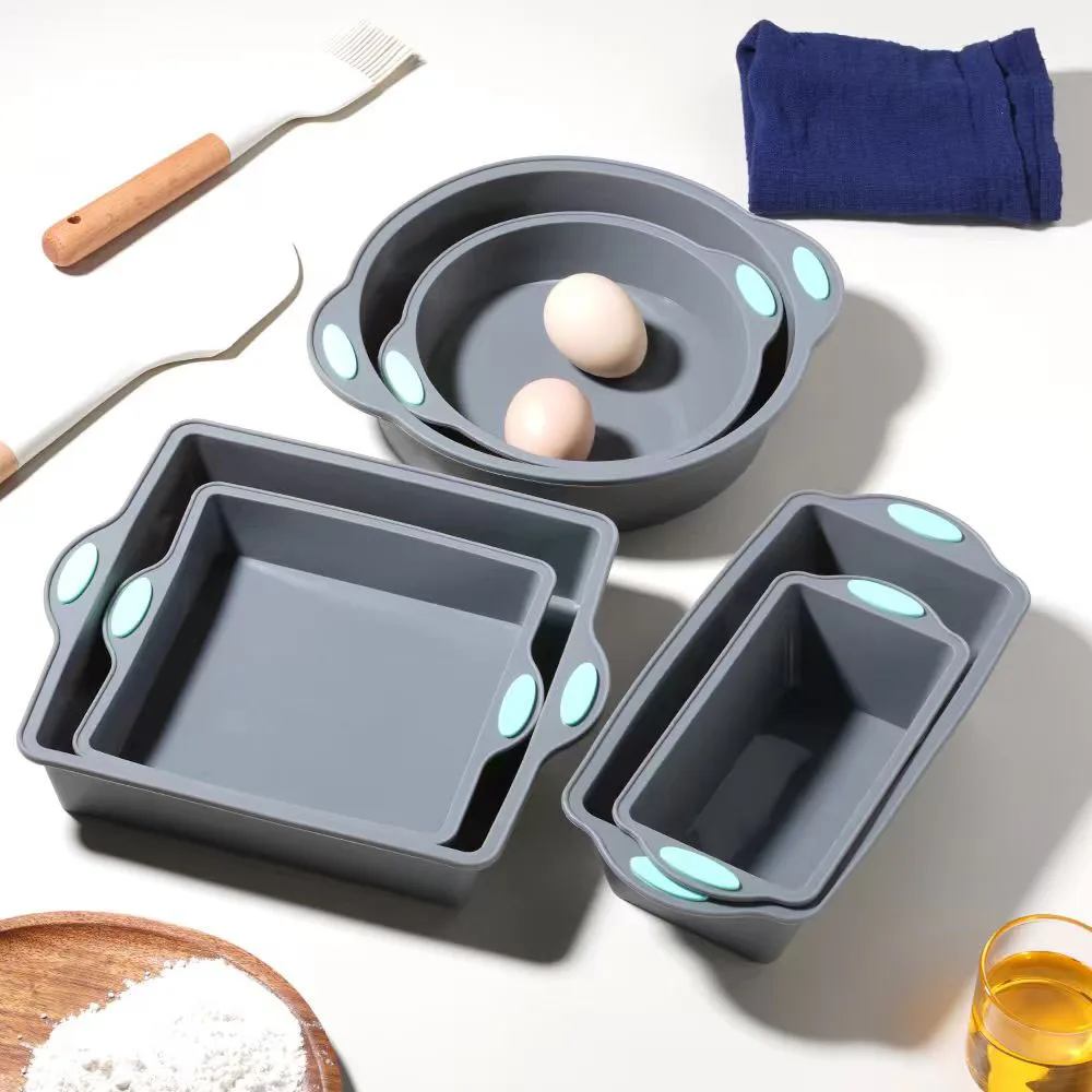 회색 내열성 실리콘 케이크 몰드 팬 2/3개 베이킹 트 - Kitchen Baking Trays 리뷰 및 가격