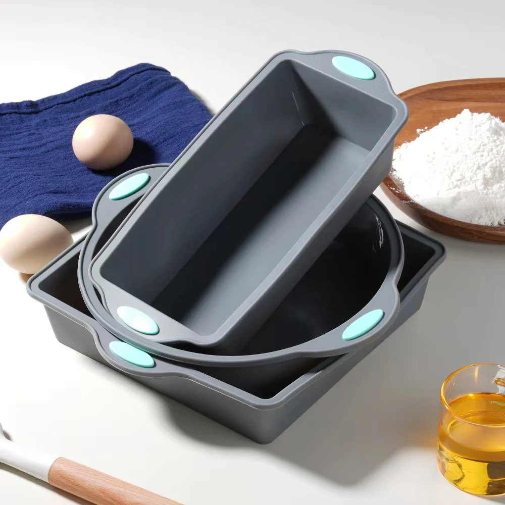 회색 내열성 실리콘 케이크 몰드 팬 2/3개 베이킹 트 - Kitchen Baking Trays 리뷰 및 가격
