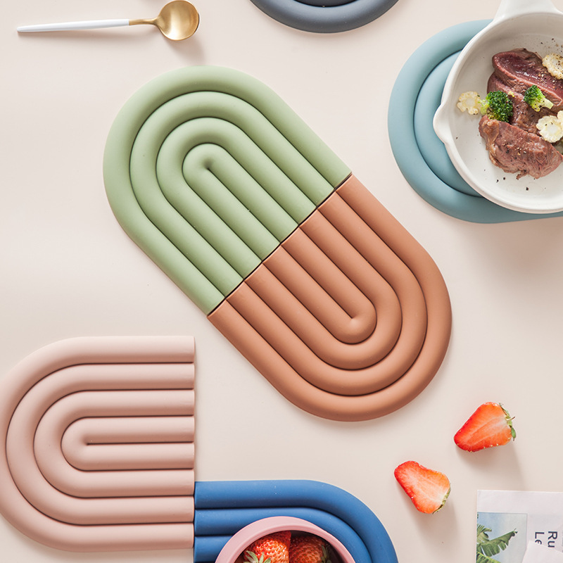레인보우 실리콘 테이블 매트 코스터 주방용 다기능 냄비 - Kitchen Baking Pan Organizer 리뷰 및 가격