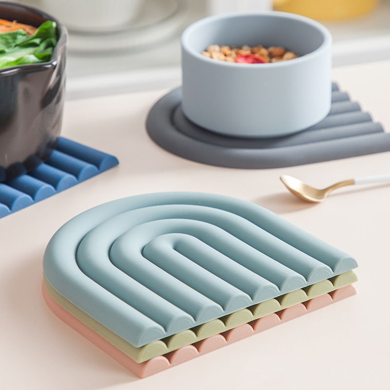 레인보우 실리콘 테이블 매트 코스터 주방용 다기능 냄비 - Kitchen Baking Pan Organizer 리뷰 및 가격