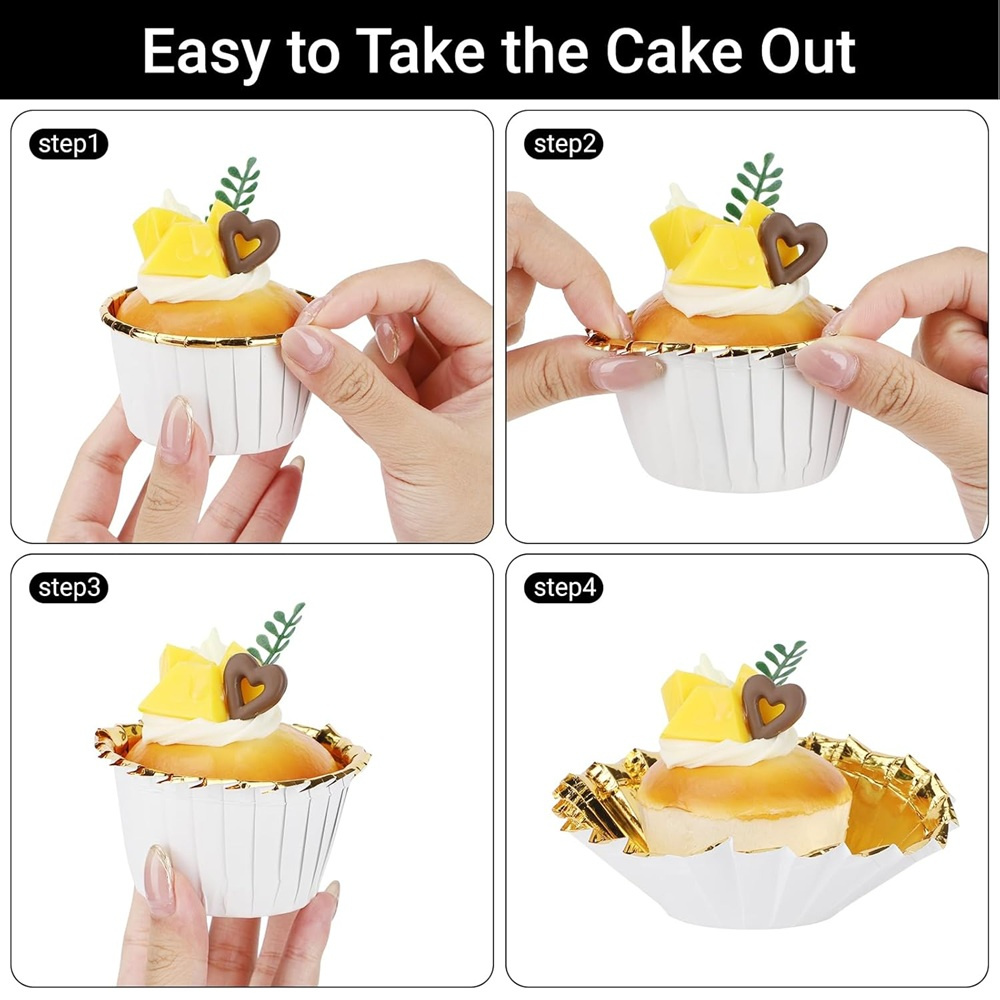50개 머핀 컵 종이 컵케이크 래퍼 베이킹 컵 케이스  - Kitchen Baking Tools 리뷰 및 가격
