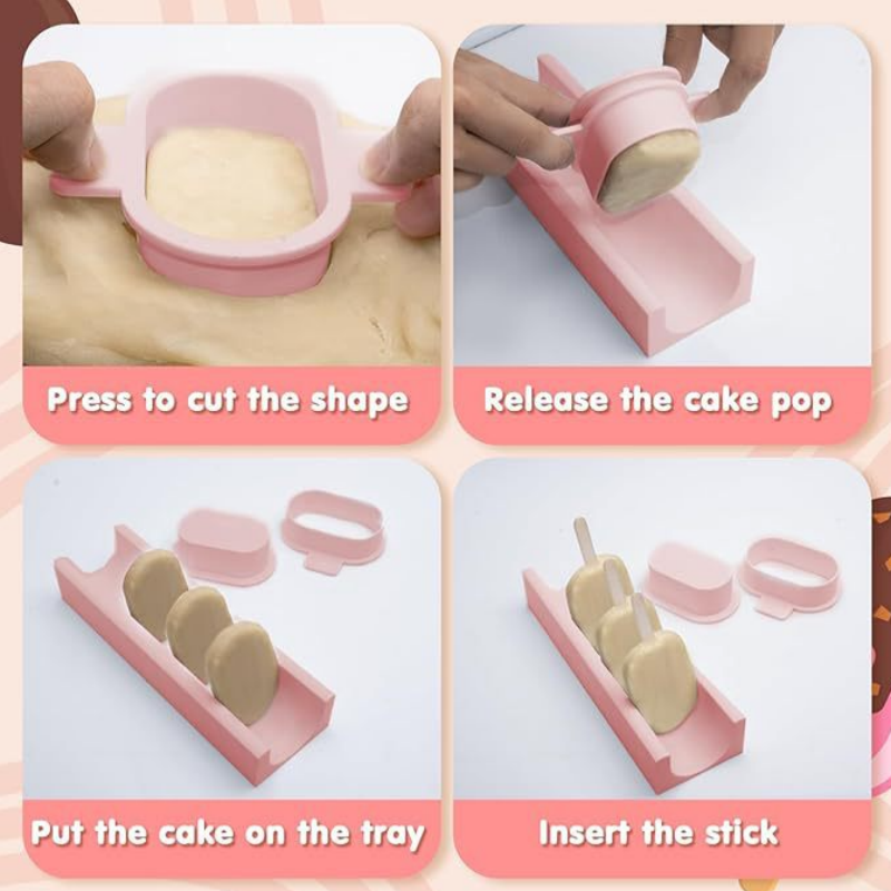 케이크팝 몰드 세트(트레이 포함) 논스틱 재사용 가능  - Kitchen Baking Trays 리뷰 및 가격
