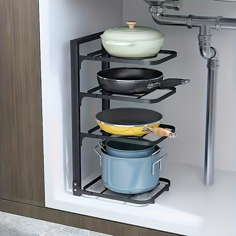 조절 가능한 냄비 정리대, 주방 스테인리스 냄비 보관대 - Kitchen Baking Pan Organizer 리뷰 및 가격
