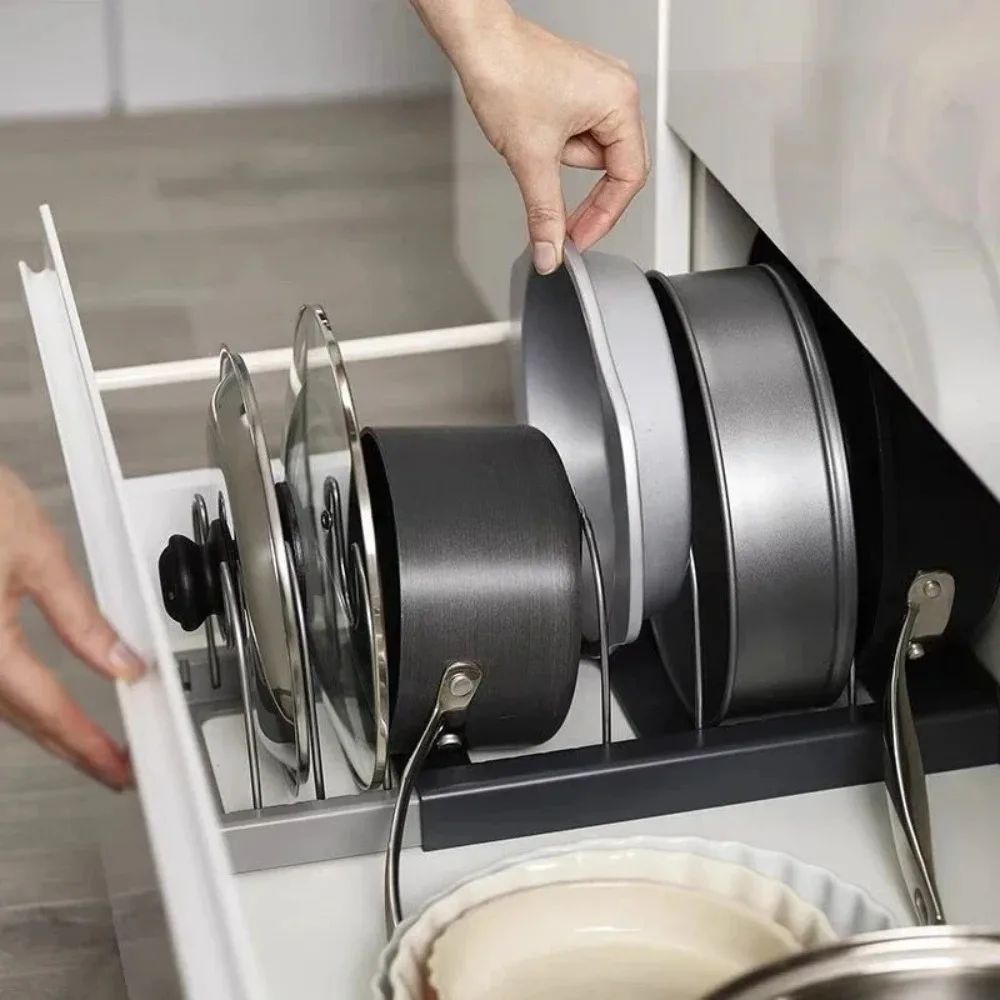 확장형 냄비 뚜껑 정리대, 조절 가능한 팬 랙 홀더,  - Kitchen Baking Pan Organizer 리뷰 및 가격