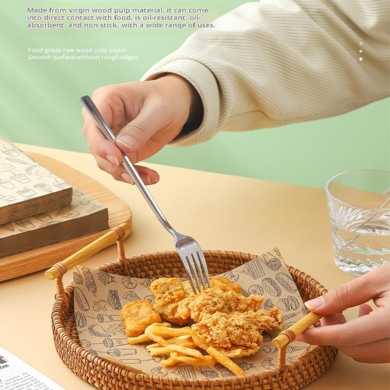 100개입 기름 방지 베이킹 식품 포장지 왁스 페이퍼  - Kitchen Baking Paper 리뷰 및 가격