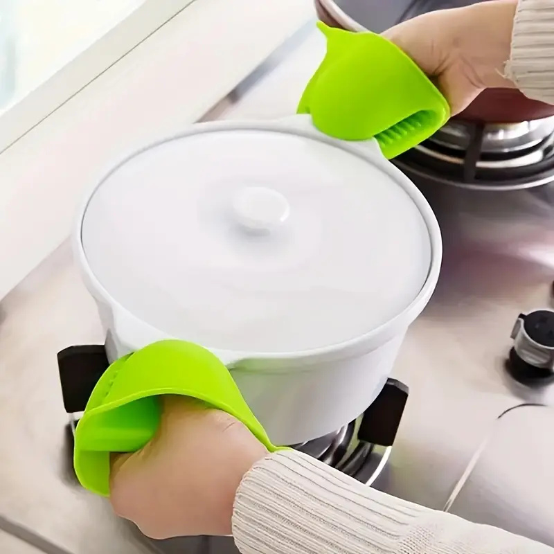 2Pcs 실리콘 냄비 홀더 장갑 미끄럼 방지 그립 주방 - Kitchen Baking Gloves 리뷰 및 가격