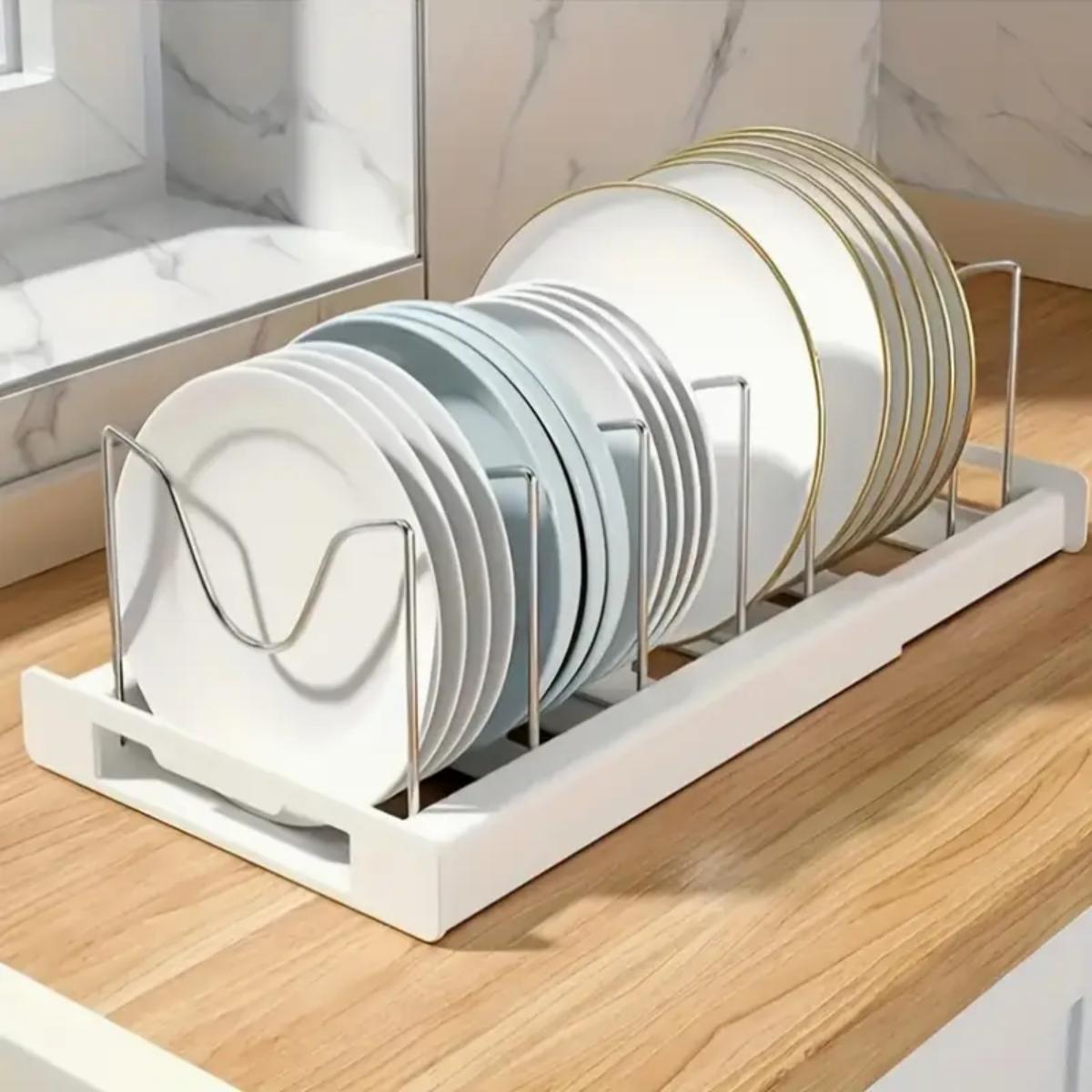 확장형 주방 냄비 프라이팬 정리대, 7개의 조절 가능한 - Kitchen Baking Pan Organizer 리뷰 및 가격