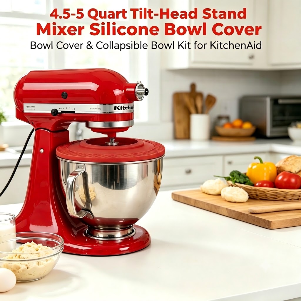 4.5-5쿼트 틸트 헤드 스탠드 믹서 실리콘 보울 뚜껑 - Kitchen Aid Baking Mixer 리뷰 및 가격