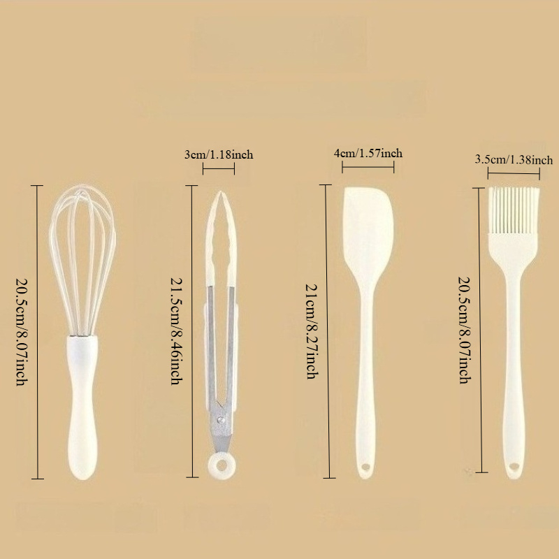 3/4pcs 베이킹 세트 식품 등급 실리콘 내열성 크림 - Kitchen Baking Brush 리뷰 및 가격