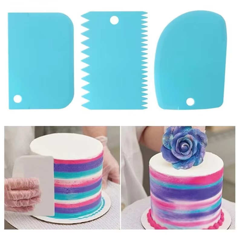 3PCS 크림 스크레이퍼 스무더 불규칙한 톱니 모양 D - Kitchen Baking Tools 리뷰 및 가격