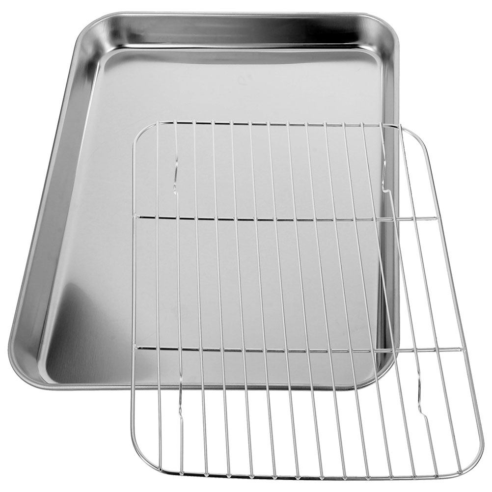 1세트 스테인리스 스틸 베이킹 팬(배수 와이어 랙 포함 - Cooling Rack Wire 리뷰 및 가격