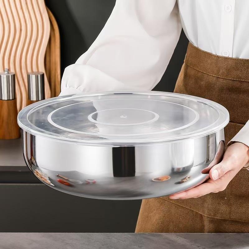 새로운 스테인리스 스틸 믹싱볼(뚜껑 포함) - 베이킹, - Commercial Kitchen For Baking 리뷰 및 가격