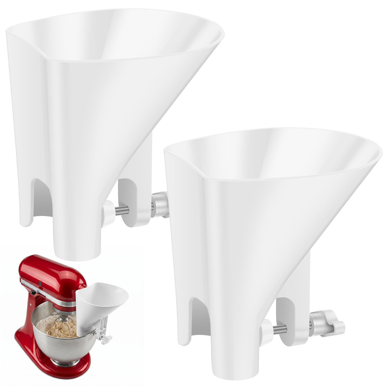 4.5-7쿼트 스탠드 믹서용 흘림 방지 밀가루 깔때기, - Kitchen Aid Baking Mixer 리뷰 및 가격