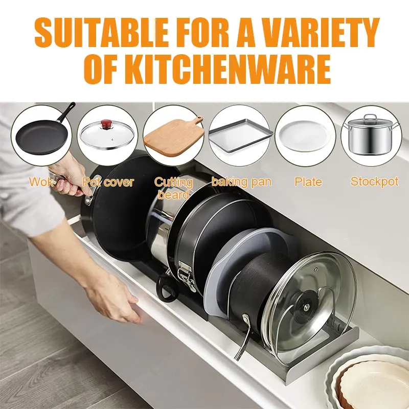 확장형 스테인리스 스틸 보관 랙, 주방 캐비닛 거치대, - Kitchen Baking Pan Organizer 리뷰 및 가격