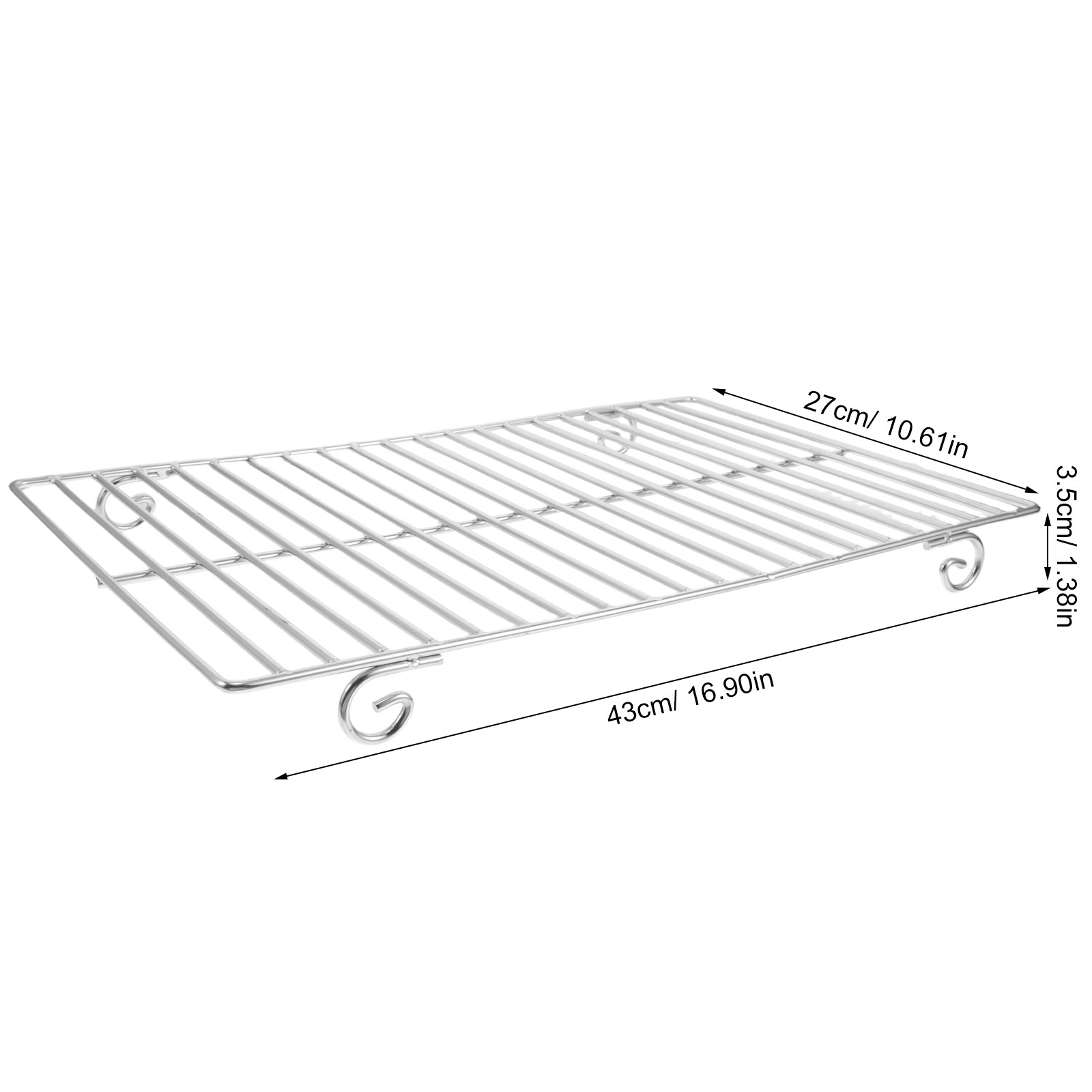 스테인리스 스틸 베이킹 쿨링 랙 직사각형 43x27cm - Cooling Rack Wire 리뷰 및 가격