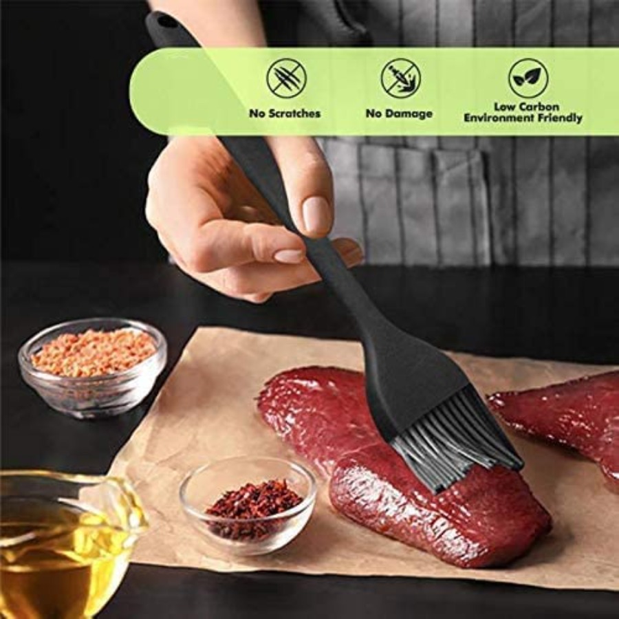 실리콘 제과용 브러쉬 - 2개 세트 10+8인치 내열  - Kitchen Baking Brush 리뷰 및 가격