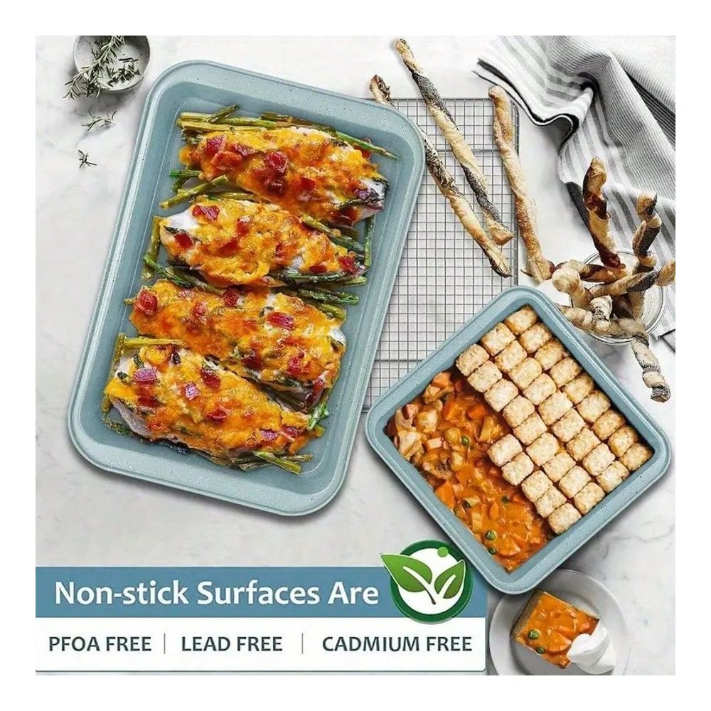 10종 베이크웨어 세트, 논스틱 주방 베이크웨어, 탄소 - Kitchen Baking Sheets 리뷰 및 가격