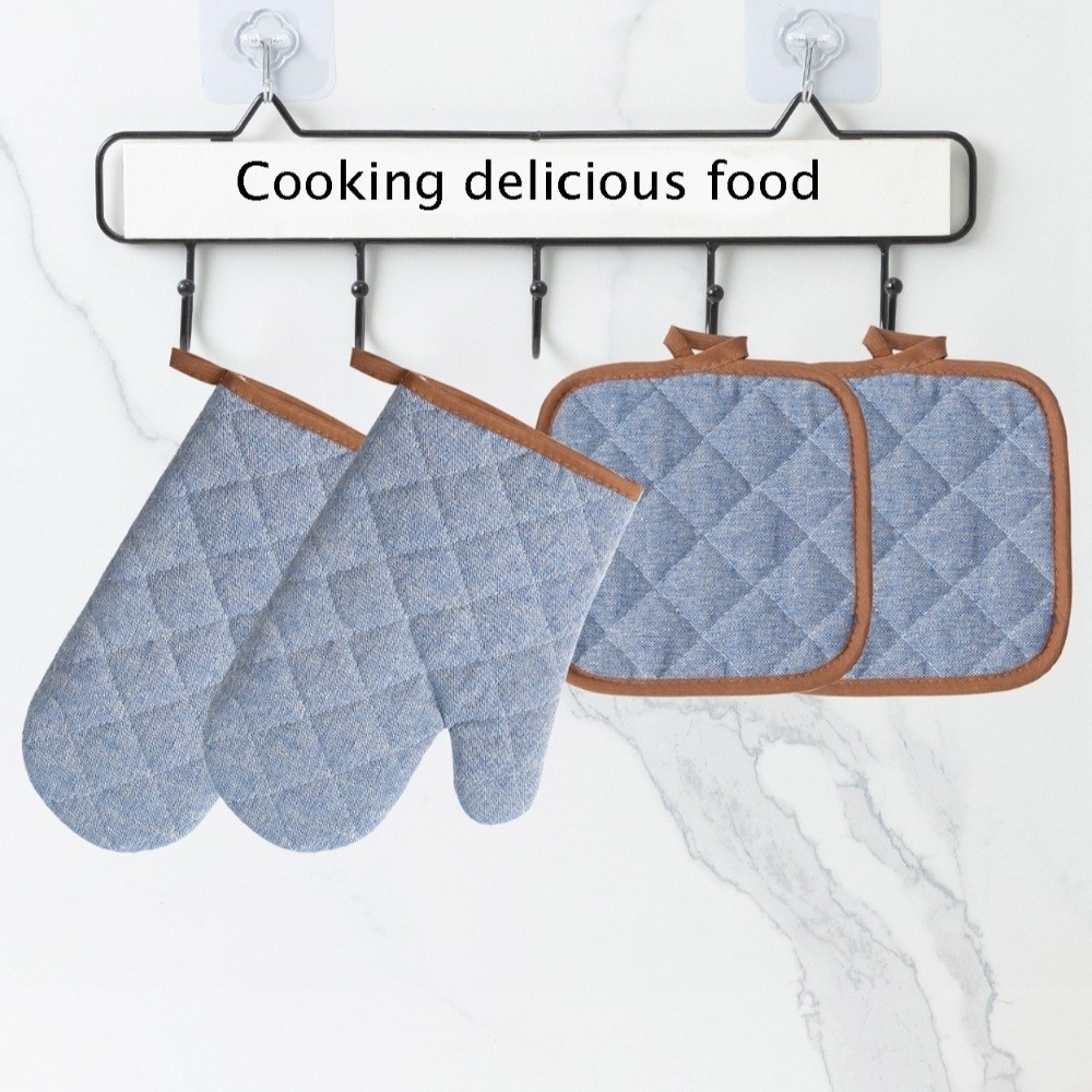 2개입 화상방지 오븐 장갑, 내열성 두꺼운 전자레인지  - Kitchen Baking Gloves 리뷰 및 가격