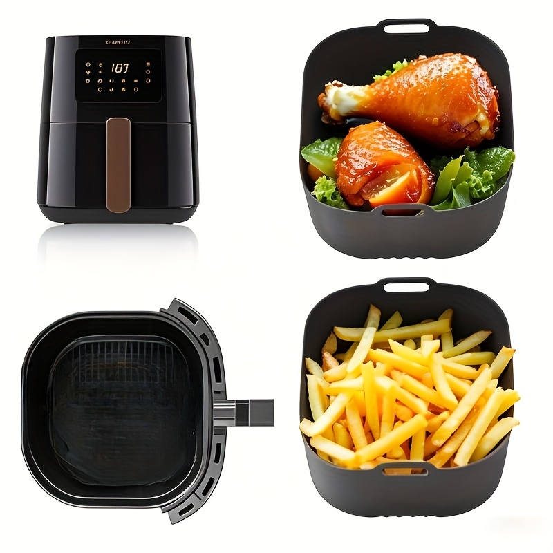 2Pcs 사각형 에어 프라이어 실리콘 베이킹 트레이,  - Philips Air Fryer Hd9252 리뷰 및 가격
