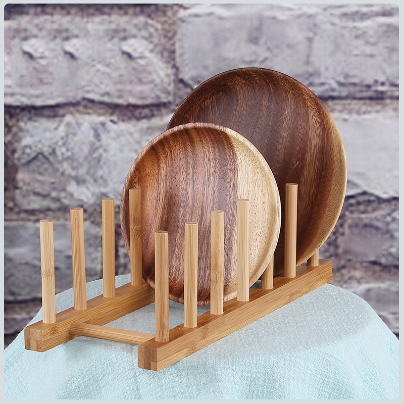 주방 드레이너 랙 접시 냄비 뚜껑 대나무 랙 접시 접시 - Kitchen Baking Pan Organizer 리뷰 및 가격