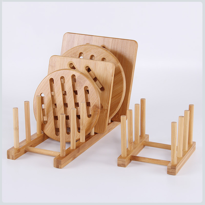 주방 드레이너 랙 접시 냄비 뚜껑 대나무 랙 접시 접시 - Kitchen Baking Pan Organizer 리뷰 및 가격