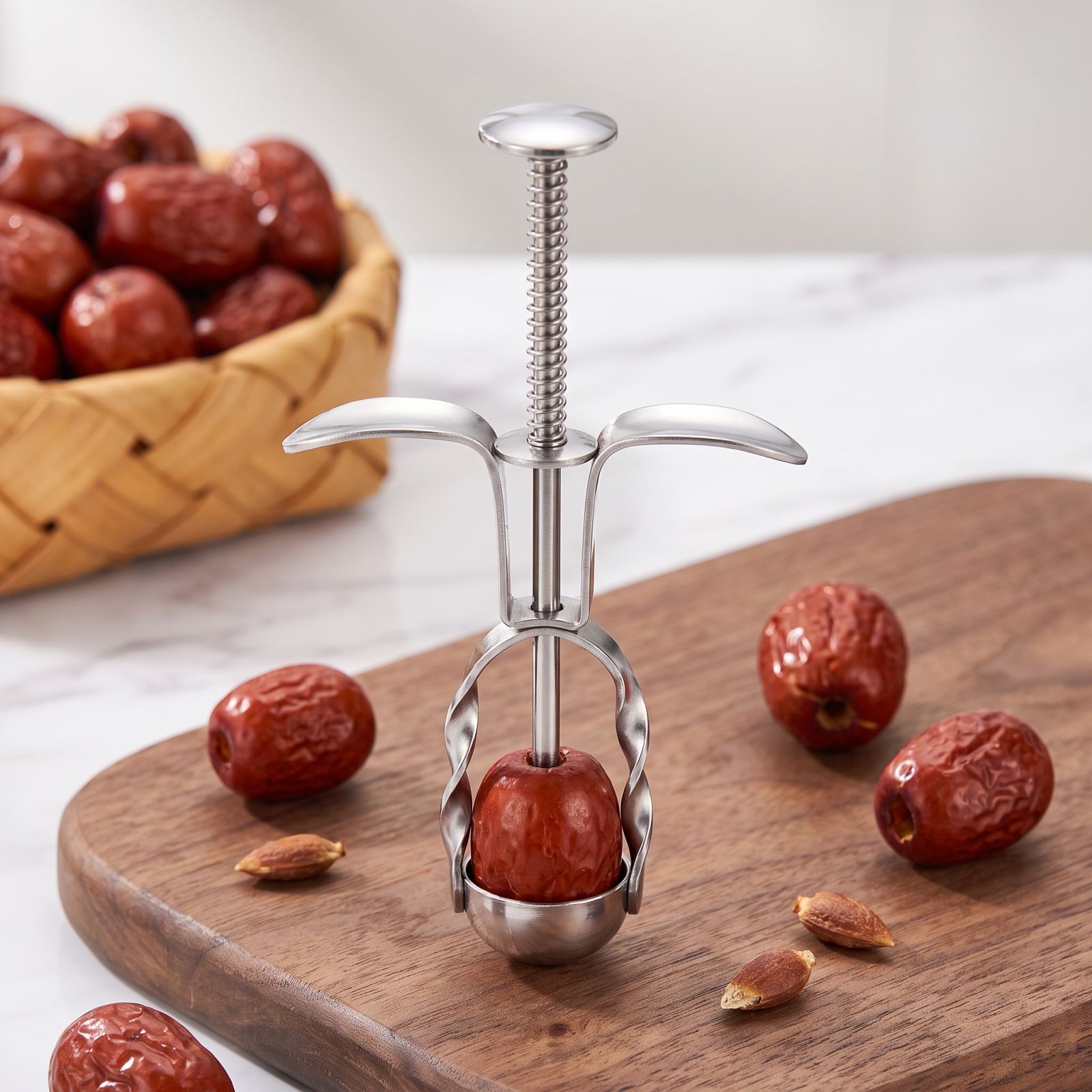 스테인리스 스틸 대추 씨 제거 도구 베이킹, 요리 및  - Kitchen Baking Tools 리뷰 및 가격