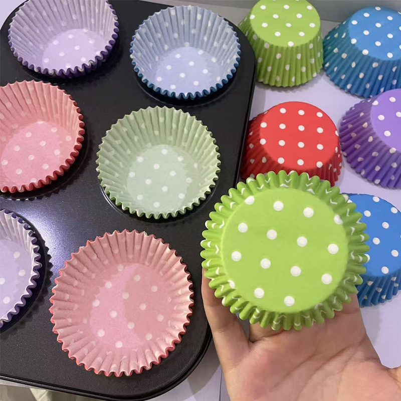 100개/200개 물방울 무늬 케이크 종이컵, 기름 방 - Kitchen Baking Paper 리뷰 및 가격