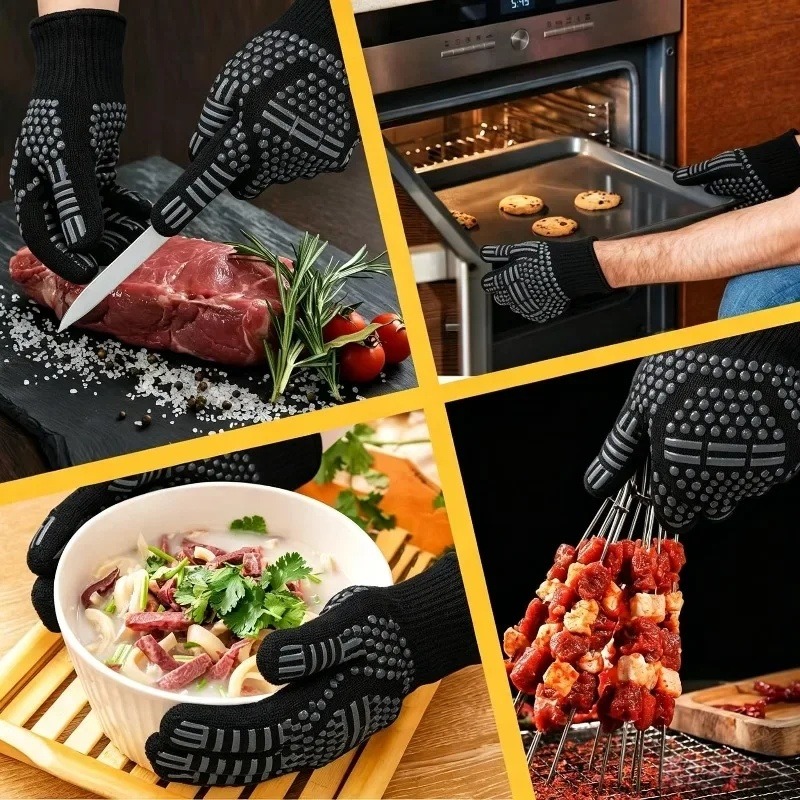1pc/1쌍의 바베큐 장갑 고온 오븐 장갑 바베큐 요리 - Kitchen Baking Gloves 리뷰 및 가격
