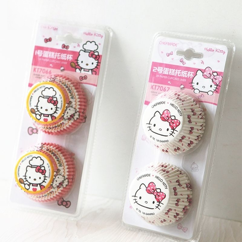 헬로 키티 프린트 컵케이크 라이너 귀여운 만화 베이킹  - Kitchen Baking Paper 리뷰 및 가격